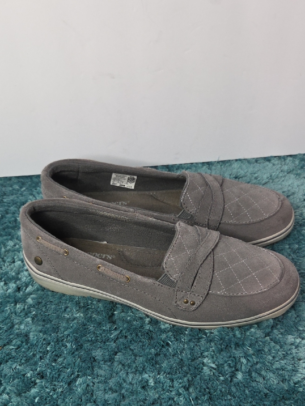 Clarks Cloudsteppers Grandeur Women’s Casual Slip-On Loafers in Gray Size 8